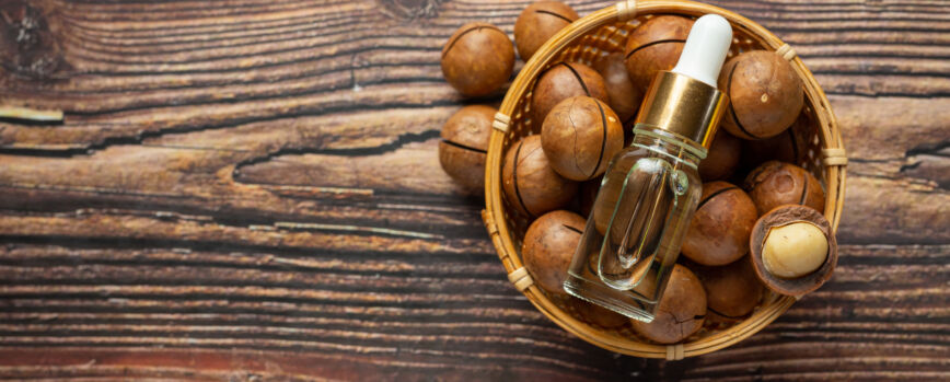 Óleo de macadâmia para o tratamento relaxante