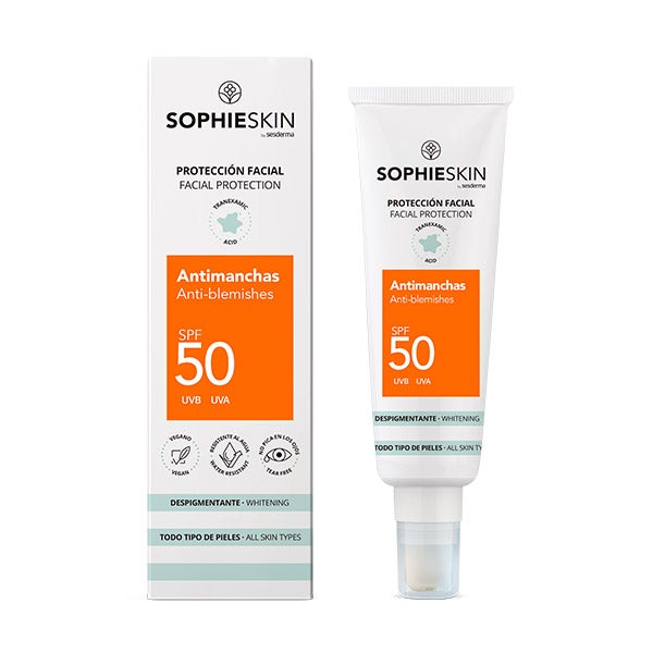 Protector Facial Antimanchas SPF50