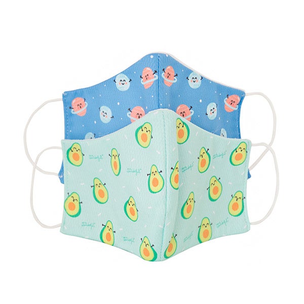 Pack Mascarillas Protectoras Aguacates Y Planetas