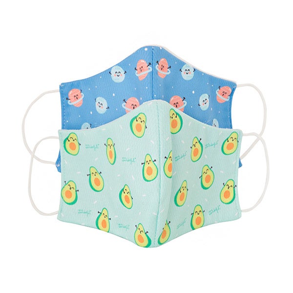 Pack Mascarillas Protectoras Aguacates Y Planetas