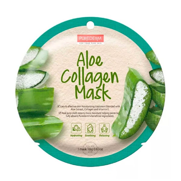 Mascarilla Facial Con Aloe & Colágeno