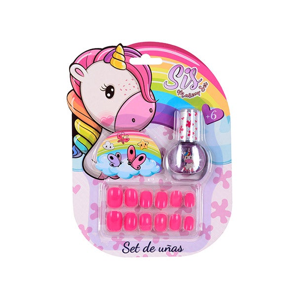 Set Uñas Unicornio