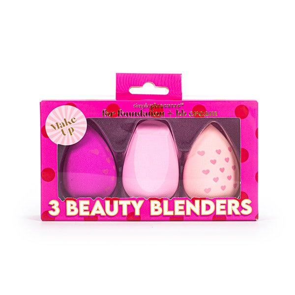 Shaka Pop 3 Beauty Blenders Pink Glitter