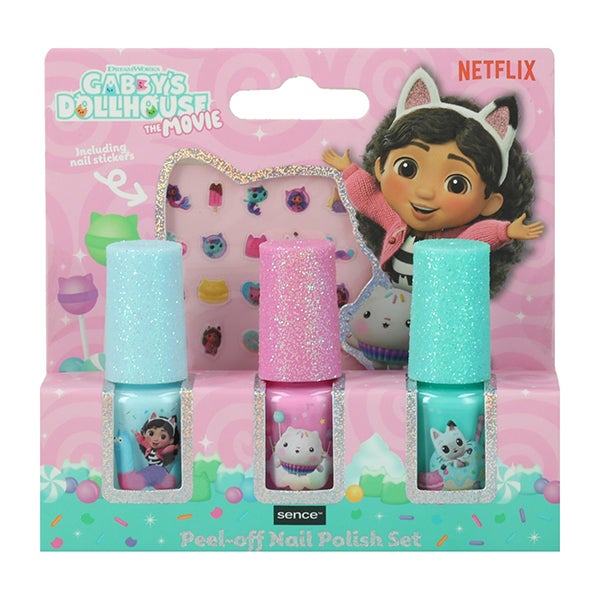 Gabby's Dollhouse Nail Polish & Stickers Set