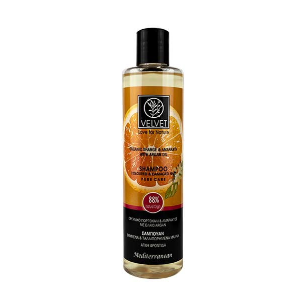 Organic Orange & Amaranth With Argan Oil Shampoo Coloured & Damaged Hair