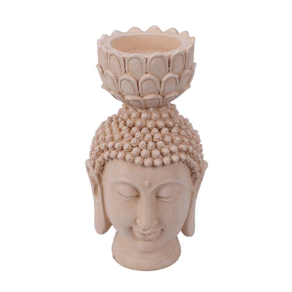 Cabeza De Budha Con Portavelas