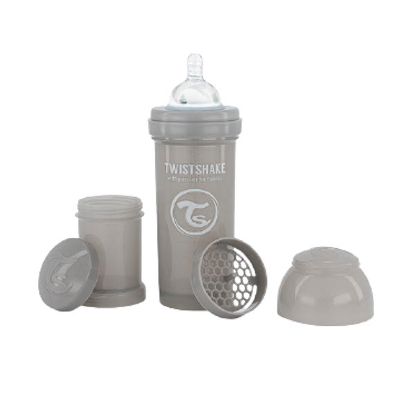 Biberón Anti-Cólicos Gris