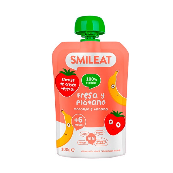 Pouch Fresa Y Plátano Ecológico