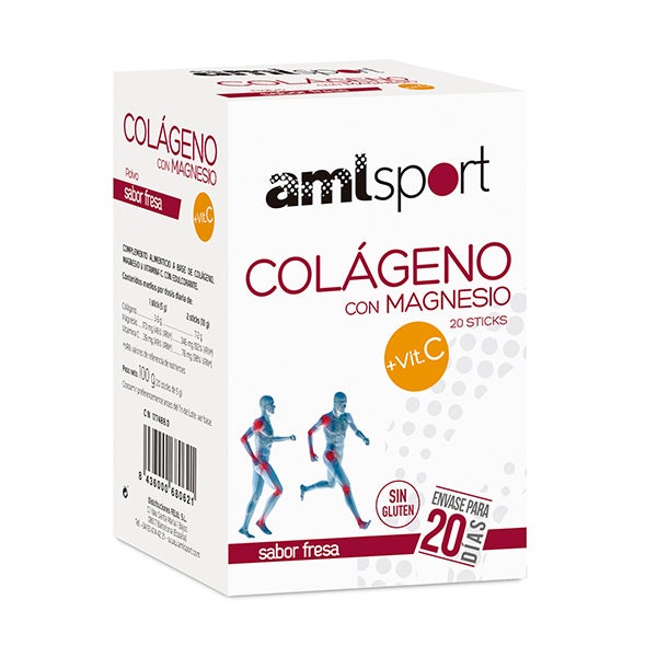 Colágeno Magnesio + Vit C Sabor Fresa