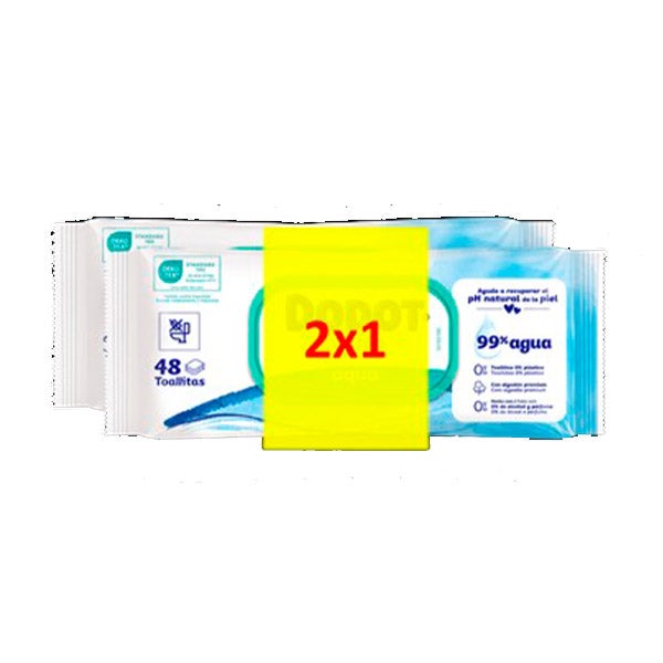 Toallitas Aqua Pure 2X1